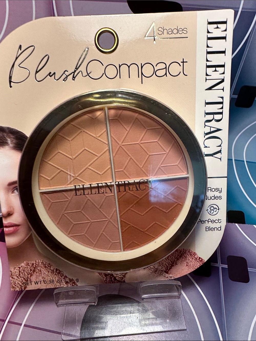 ⚡️Ellen Tracy Blush Compact — Rosy Nude & Warm Peach Quartet